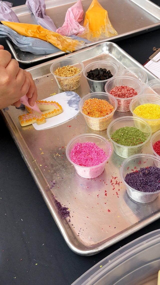 Thank you to everyone for attending our birthday bash last weekend! 🎉 We had so much fun and enjoyed celebrating with you. 
🚨Now it's time to cast your vote for the best #4 cookie.  All the pups gave them 4 paws up, but which one is your favorite?
👉Please vote once for your favorite cookie.  The winner gets a $40 gift card to Three Dog Bakery. 🍰🐶🐾 Winners will be announced next Saturday. 
Here are the finalists:
1- Maria
6- Kyra
9- Frankie
10- Stephanie
12- Allysa
15- Chris
18- Jenn
19- Lindsey
22- Sara